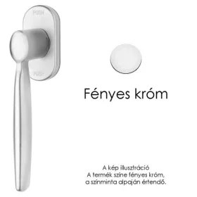   Linea Cali Spring Zincral semimâner fereastră crom strălucitor 480 DK CR