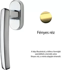   Linea Cali Dafne semi-mâner fereastră din alamă strălucitoare 509 DK OL