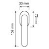 Linea Cali Dalia Antiquitäter Fenster Türknauf aus Metall 600 DK PB FV