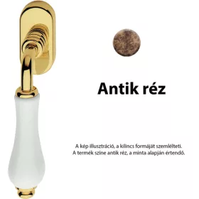   Linea Cali Dalia semimâner fereastră din alamă antică 600 DK PB AN