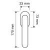 Linea Cali Crystal vergoldeter Fenster Türknauf 830 DK OZ