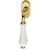 Linea Cali Dalia bright brass window half handle 600 DK PB OL