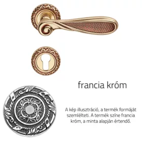   Linea Cali Aisha set de mânere rozetă ornamentate crom francez 1650 RB 115 NF