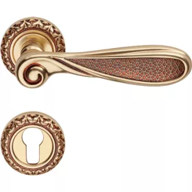   Linea Cali Aisha set de mânere rozetă cu ornamente din aur francez 1650 RB 115 OF