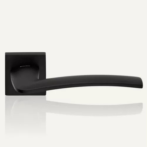 Linea Cali Ala set de manere rozeta patrata plat negru mat 1385 RB 019 VE