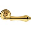 Linea Cali Aldar bright brass round rosette handle set 920 RB 103 OL