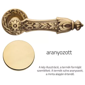   Linea Cali Arcadia set de mânere rotunde cu rozete aurite 1640 RB 113 OZ