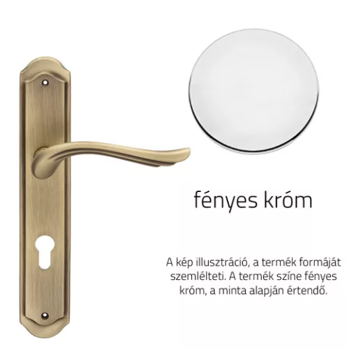 Linea Cali Aria set mâner cromat strălucitor ecranat 1630 PL CR