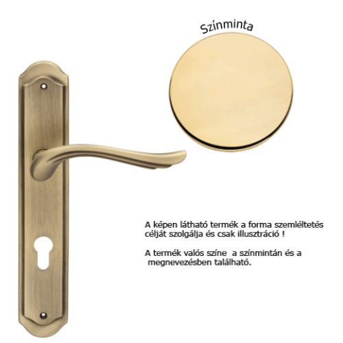 Linea Cali Aria gilded handle set shielded 1630 PL OZ