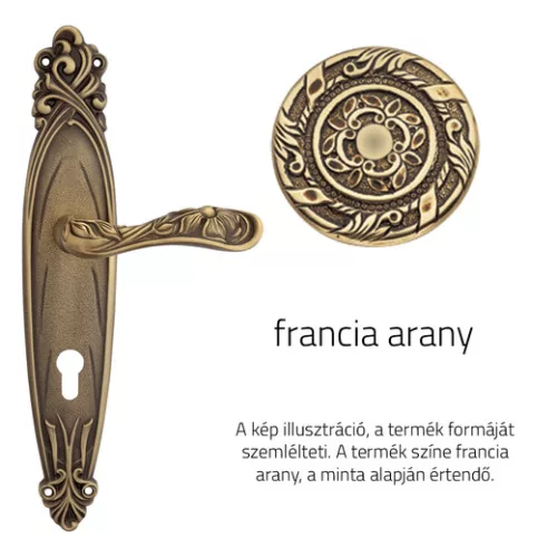 Linea Cali Arte set de mânere ecranate din aur francez 1165 PL OF