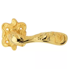   Set de mânere cu rozetă pătrată aurit Linea Cali Arte 1165 RB 091 OZ