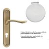 Linea Cali Aria matte chrome handle set shielded 1630 PL CS