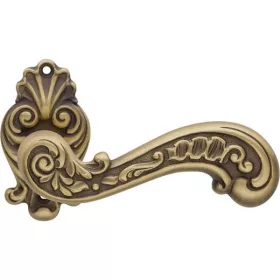   Set de mânere cu rozetă ornamentată Linea Cali Barocco, patină mată 1520 RB 015 PM