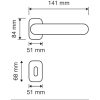 Linea Cali Barocco matt patiniertes dekoratives Rosetten Türknauf Set 1520 RB 015 PM