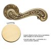 Linea Cali Barocco gilded round rosette handle set 1520 RB 113 OZ