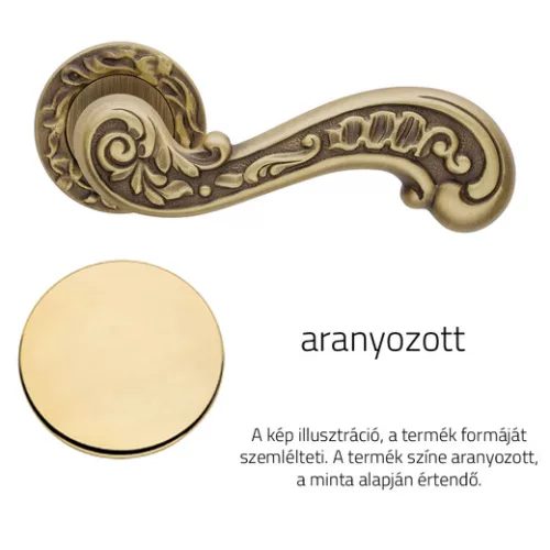 Set de mânere cu Rozetă rotundă Linea Cali Barocco 1520 RB 113 OZ