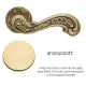 Set de mânere cu Rozetă rotundă Linea Cali Barocco 1520 RB 113 OZ