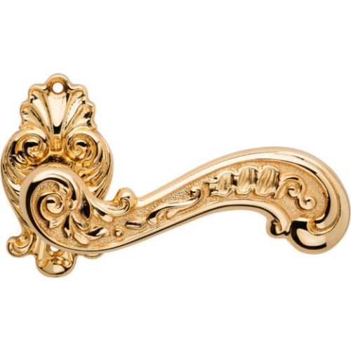 Linea Cali Barocco gilded ornate rosette handle set 1520 RB 015 OZ