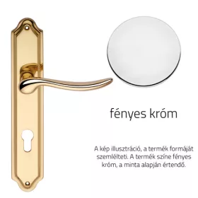   Set mânere ecranate crom strălucitor Linea Cali Beta 488 PL CR