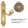 Linea Cali Brilliant Crystal French gold shielded handle set 1526 PL OF