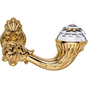   Linea Cali Brilliant Crystal Zestaw klamek dekoracyjnych rozetowych pozłacanych 1526 RB 015 OZ