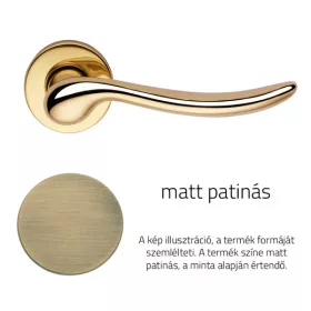   Linea Cali Beta patina mata Set manere Rotunda Rozeta 488 RB 027 PM