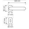 Linea Cali Brilliant Diamond vergoldetes dekoratives Rosetten Türknauf Set 1525 RB 015 OZ