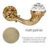Linea Cali Brilliant Crystal patina mata Set manere rotund 1526 RB 113 PM