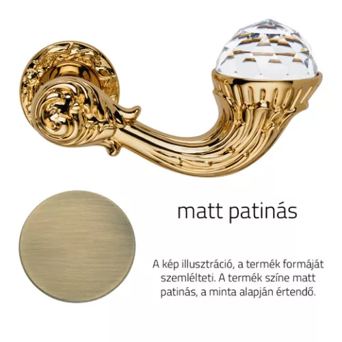 Linea Cali Brilliant Crystal patina mata Set manere rotund 1526 RB 113 PM