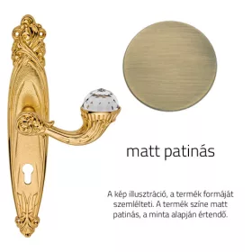   Set de mânere Linea Cali Brilliant Crystal cu patină mată 1531 PL PM