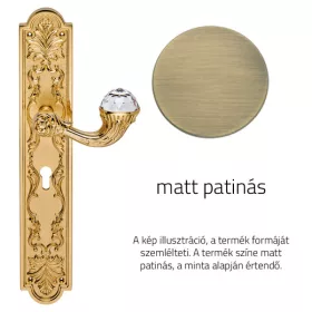   Set de mânere Linea Cali Brilliant Crystal cu patină mată 1530 PL PM