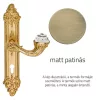 Set de mânere Linea Cali Brilliant Crystal cu patină mată 1526 PL PM