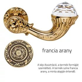   Linea Cali Brilliant Crystal, aur francez, set de mânere Rotundă 1526 RB 113 OF