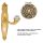 Linea Cali Brilliant Crystal French Gold Schild Türknauf set 1531 PL OF