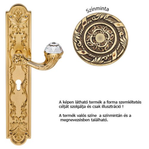 Linea Cali Brilliant Crystal French gold shielded handle set 1530 PL OF