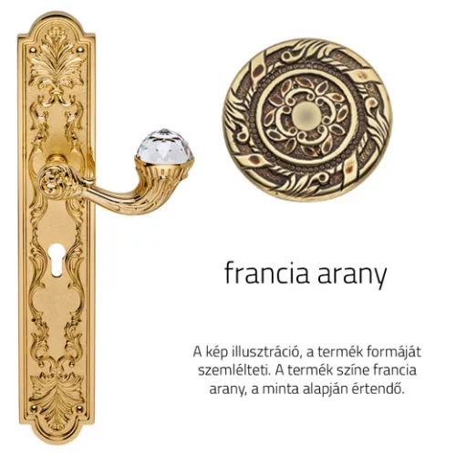 Linea Cali Brilliant Crystal set de mânere cu aur ecranat francez 1530 PL OF