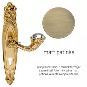   Set de mânere Linea Cali Brilliant Diamond cu patină mată 1528 PL PM