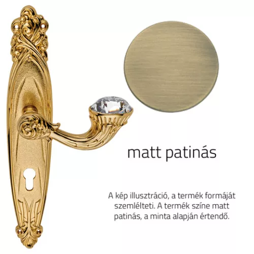 Set de mânere Linea Cali Brilliant Diamond cu patină mată 1528 PL PM