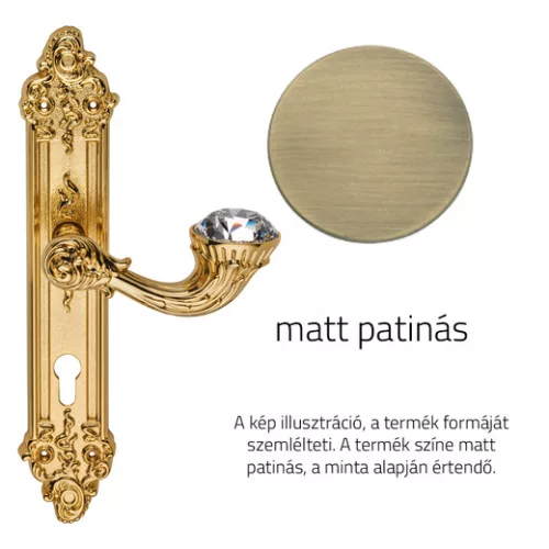 Set de mânere Linea Cali Brilliant Diamond cu patină mată 1527 PL PM