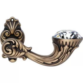   Linea Cali Brilliant Diamond, patină mată, set de mânere cu rozetă ornamentată 1525 RB 015 PM