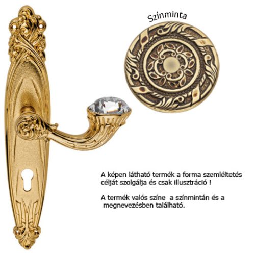 Linea Cali Brilliant Diamond French gold shielded handle set 1528 PL OF