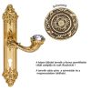 Linea Cali Brilliant Diamond French Gold Schild Türknauf set 1527 PL OF