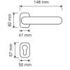 Linea Cali Brilliant Diamond Französisches dekoratives Rosetten Türknauf Set aus Gold 1525 RB 015 OF