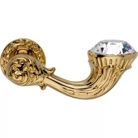   Set de mânere Linea Cali Brilliant Diamond aurit cu Rozetă rotundă 1525 RB 113 OZ
