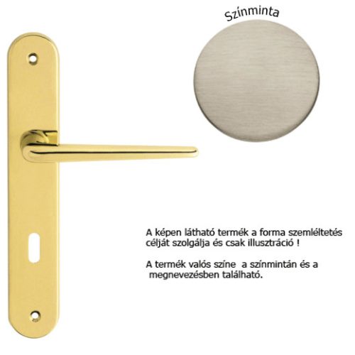 Linea Cali Brixia satin nickel shielded handle set 760 PL NS