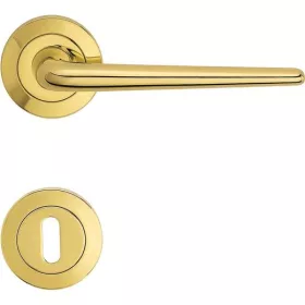   Linea Cali Brixia, alamă strălucitoare, set de mânere Rotundă 760 RB 102 OL