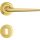 Linea Cali Brixia bright brass round rosette handle set 760 RB 102 OL