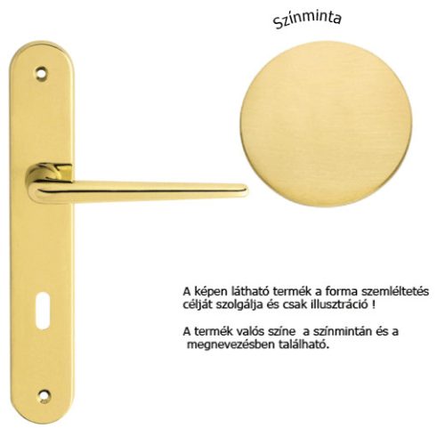 Linea Cali Brixia satin brass shielded handle set 760 PL OS