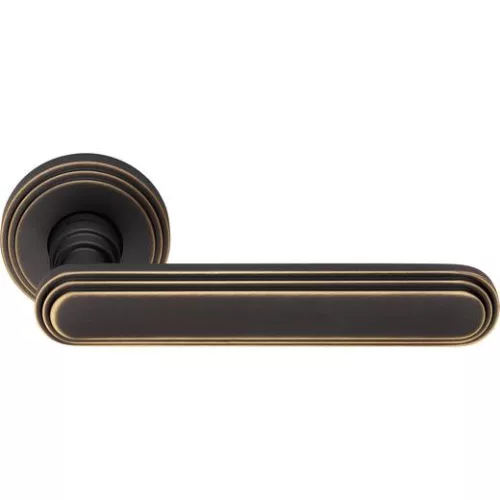 Set de mânere Linea Cali Chic bronz mat rotund rozetă 1670 RB 004 BM