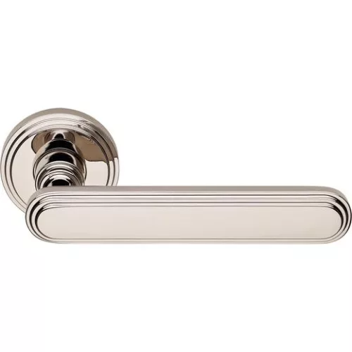 Linea Cali Chic, nichel strălucitor, set de mânere rotunde pentru rozetă 1670 RB 004 NL